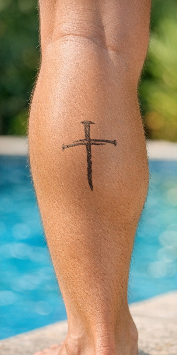 Iron Nails temporary tattoo worn on skin