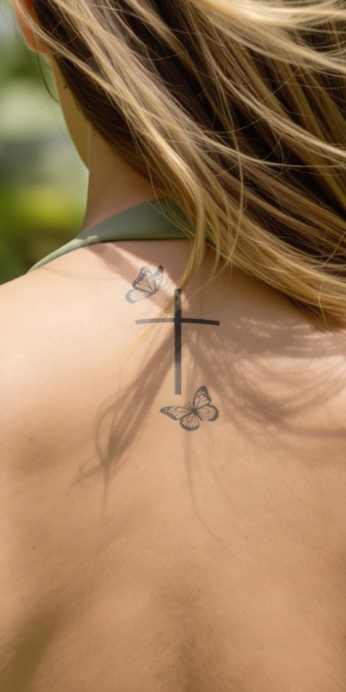 Winged Crown temporary tattoo worn on skin